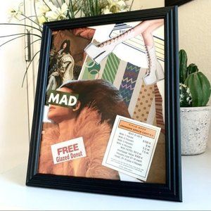 Mixed Media Handmade 8x10 Odd Ball Collage